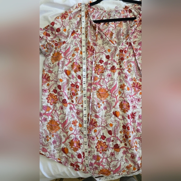 Knox Rose Floral Peasant Blouse – Size XXL – 100% Cotton - Picture 7 of 9